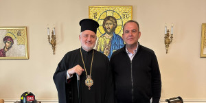 Η συνάντηση του Δημάρχου Γορτυνίας με τον Αρχιεπίσκοπο Αμερικής