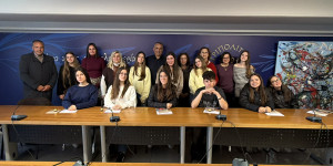 Υποδοχή αποστολής Erasmus στο Νέο Δημαρχείο Τρίπολης από τον Κώστα Τζιούμη (vid)