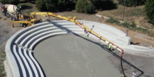 Αυτοψία Τζιούμη στο υπό κατασκευή σύγχρονο πάρκο αναψυχής στο Στάδιο Τεγέας