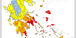 Χάρτης πρόβλεψης κινδύνου πυρκαγιών: Στην κατηγορία κινδύνου "4" αύριο, Κυριακή, η Αρκαδία